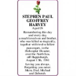 STEPHEN PAUL GEOFFREY HARVEY