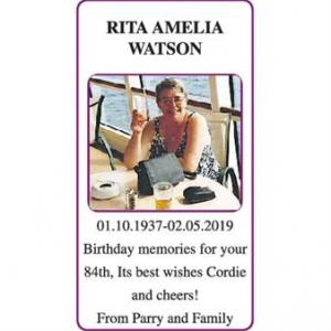 RITA AMELIA WATSON