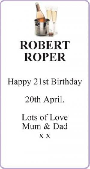 ROBERT ROPER