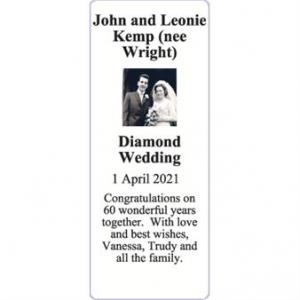 John and Leonie Kemp (nee Wright)