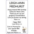 LEIGH-ANN MEDHURST