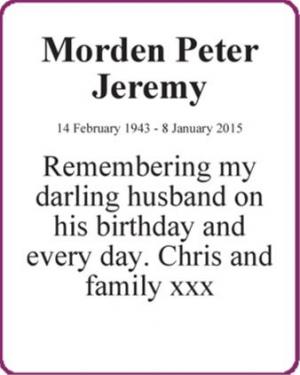 Morden Peter Jeremy