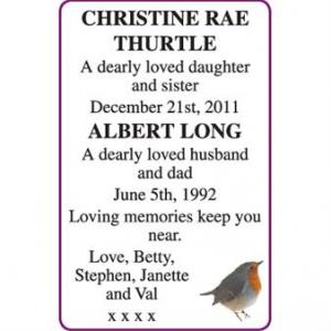 Christine Rae Thurtle and Albert Long