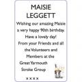 MAISIE LEGGETT