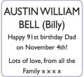 AUSTIN WILLIAM BELL (Billy)