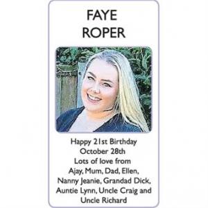 FAYE ROPER