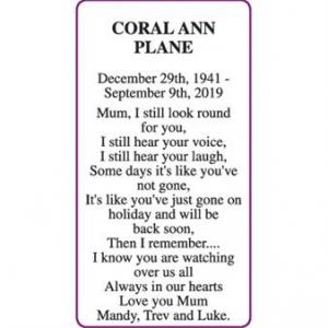 CORAL ANN PLANE