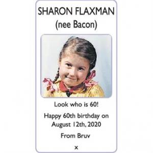 SHARON FLAXMAN (nee Bacon)