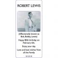 ROBERT LEWIS ( known as Bob, Bobby, Lewie)