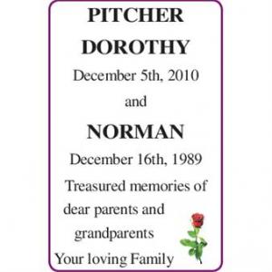 NORMAN and DOROTHY PITCHER