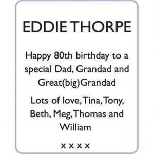 EDDIE THORPE