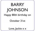 BARRY JOHNSON