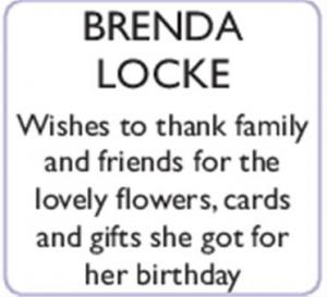 BRENDA LOCKE