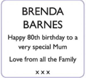 BRENDA BARNES