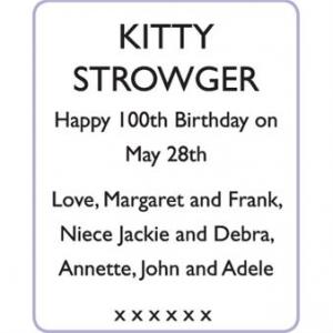 KITTY STROWGER