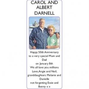 CAROL and ALBERT 
DARNELL