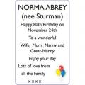 NORMA ABREY (nee Sturman)