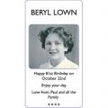 BERYL LOWN