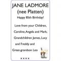 JANE LADMORE (nee Platten)