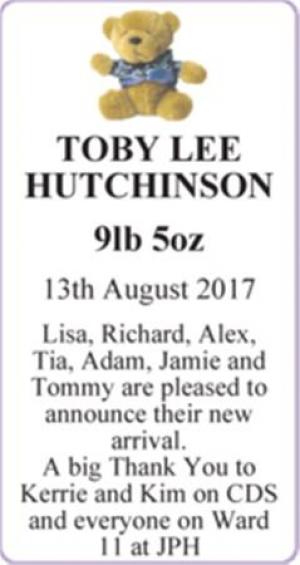 TOBY LEE HUTCHINSON