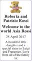 Roberta and Patrizio Rossi