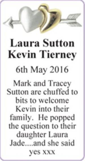 Laura Sutton Kevin Tierney