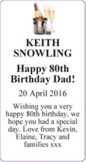 KEITH SNOWLING