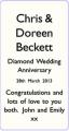 Chris - Doreen Beckett