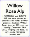 Willow Rose Alp