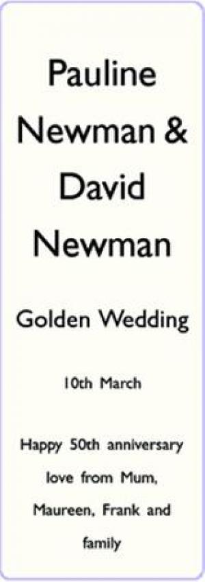 Pauline Newman - David Newman