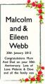 Malcolm and - Eileen Webb