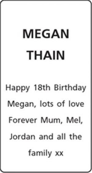 MEGAN THAIN